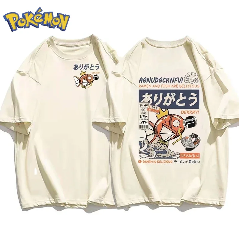 Winter Clothing Anime - Pokémon Anime Magikarp Printing T-shirt 2026