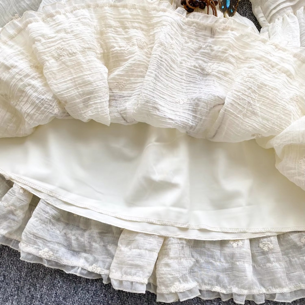 Sweet Embroidered O-neck Lace- - đánh giá và giá Winter Clothing Dress Up