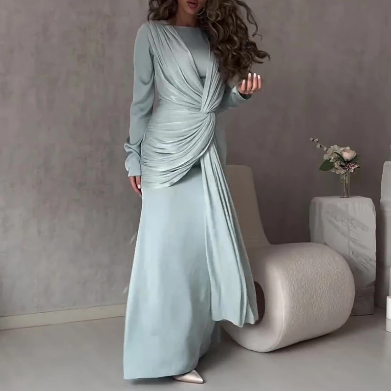 Elegant O Neck Fashion Tie-up  - đánh giá và giá Winter Clothing Dress Up