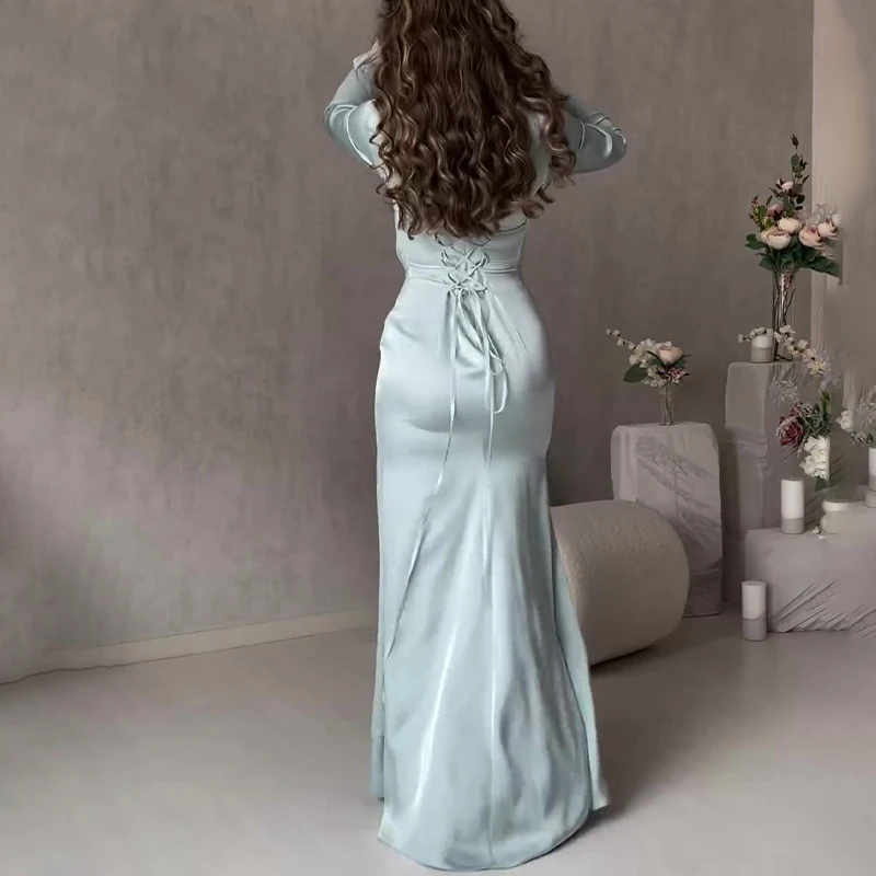 Elegant O Neck Fashion Tie-up  - đánh giá và giá Winter Clothing Dress Up