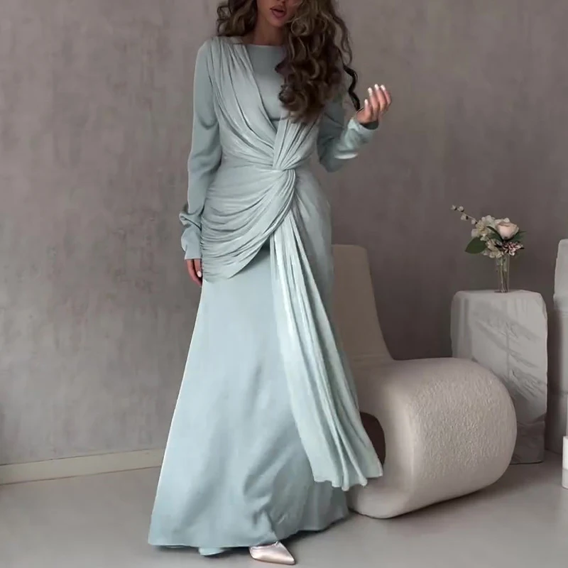Elegant O Neck Fashion Tie-up  - đánh giá và giá Winter Clothing Dress Up