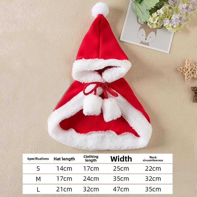 Cat Christmas Cloak Winter Pet - đánh giá và giá Winter Clothing Dress Up