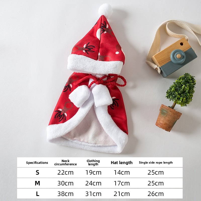 Cat Christmas Cloak Winter Pet - đánh giá và giá Winter Clothing Dress Up